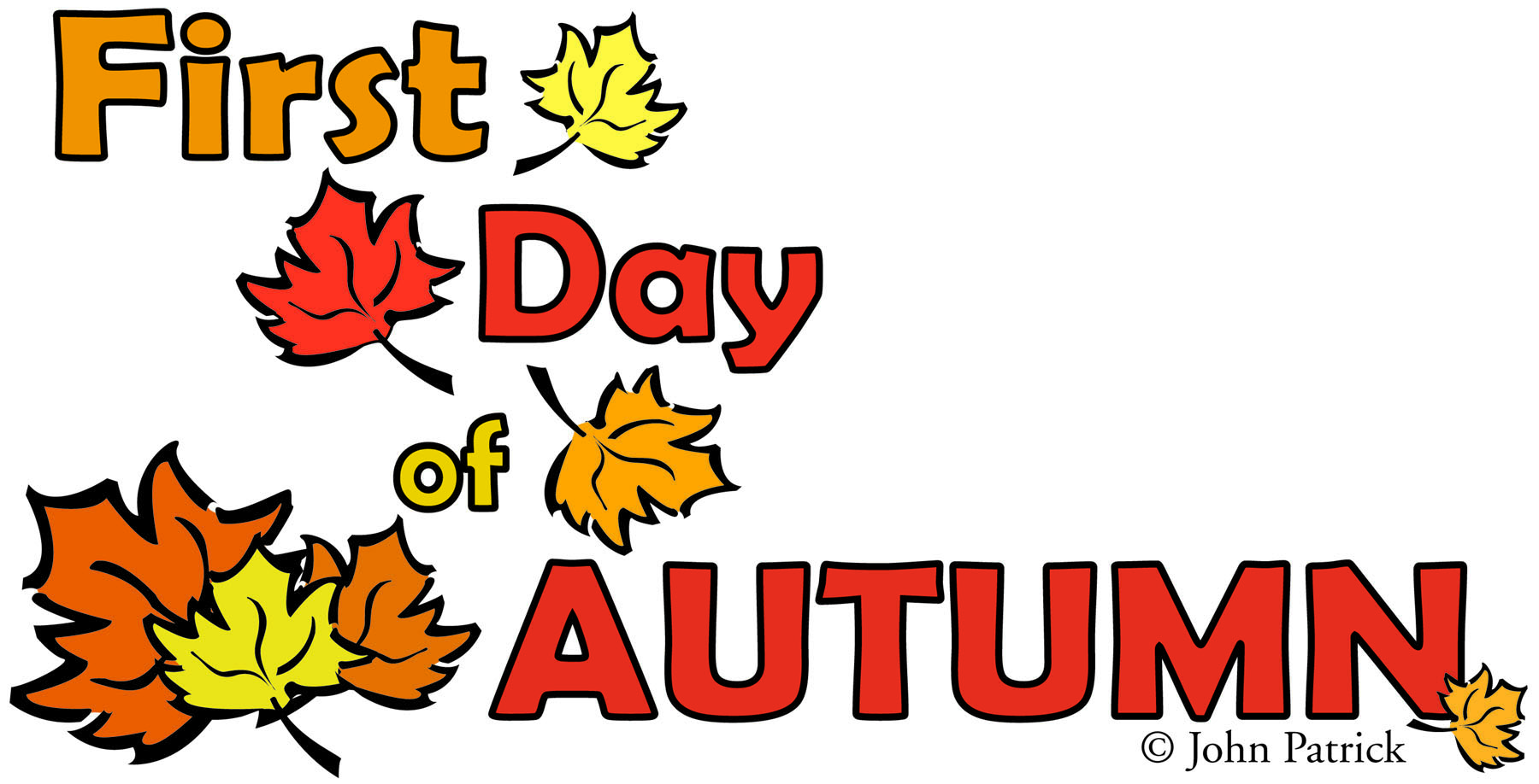 first day of autumn clip art